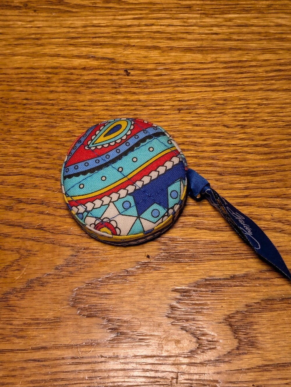 Vera Bradley Marina Paisley Retractable Tape Measure